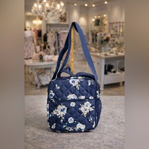 Vera Bradley Navy Floral Quilted lunch bag or Diaper Bag